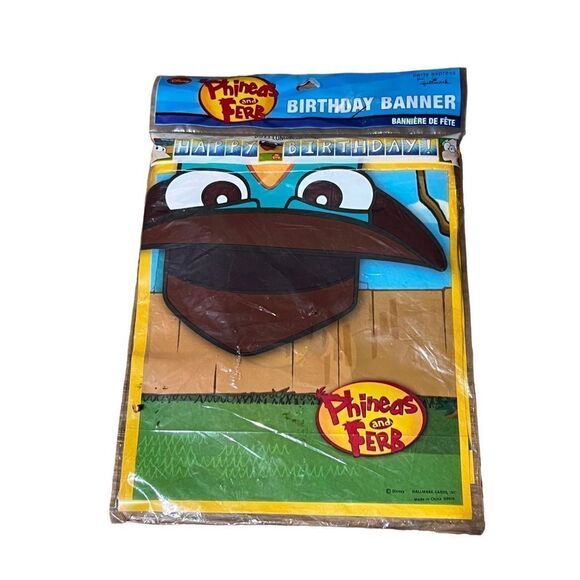 New Hallmark Disney’s Phineas & Ferb Birthday Banner - Picture 2 of 8